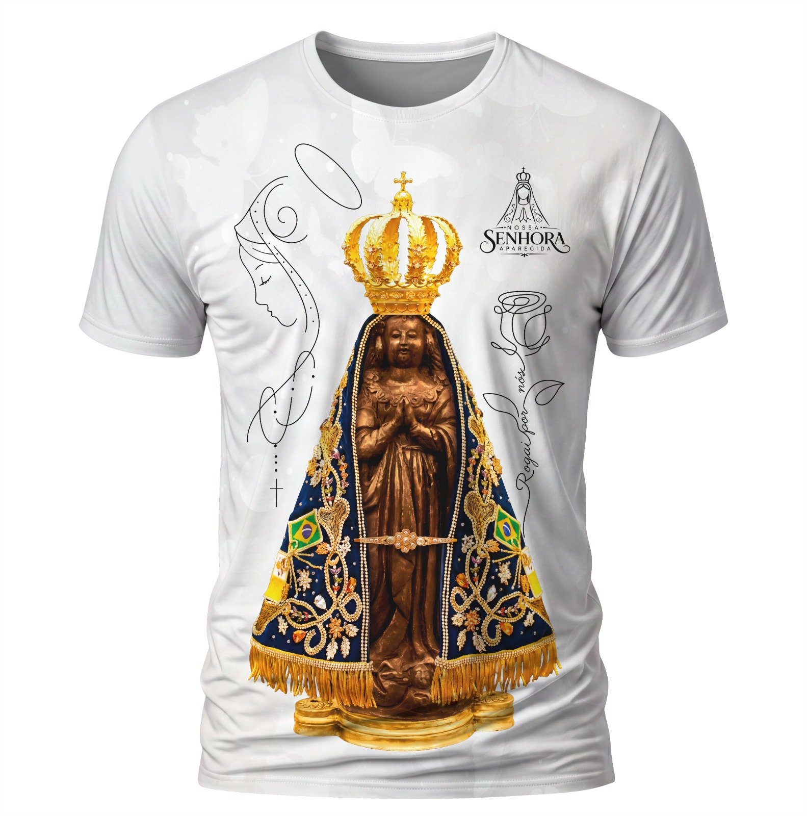 Arte: Nossa Senhora Aparecida 04 – Arte Católica para Sublimação