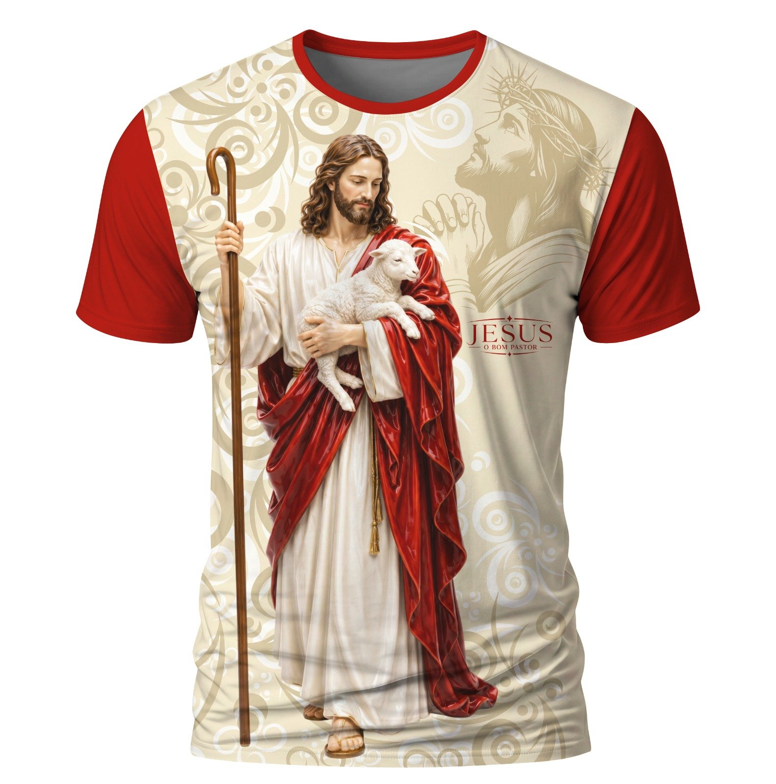 Arte: Jesus o bom Pastor 02 – Arte Católica para Sublimação