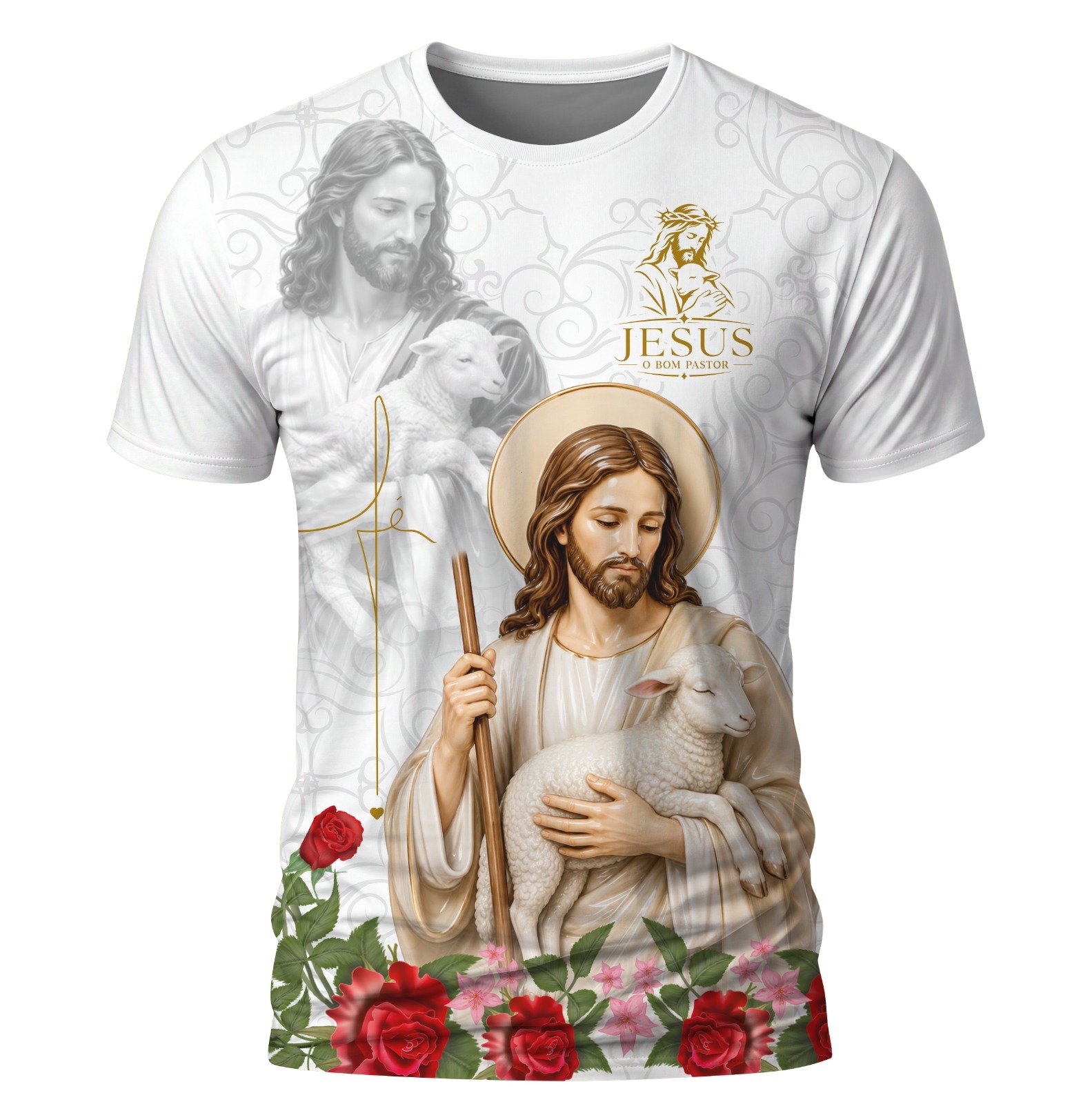 Arte: Jesus o bom Pastor 05 – Arte Católica para Sublimação