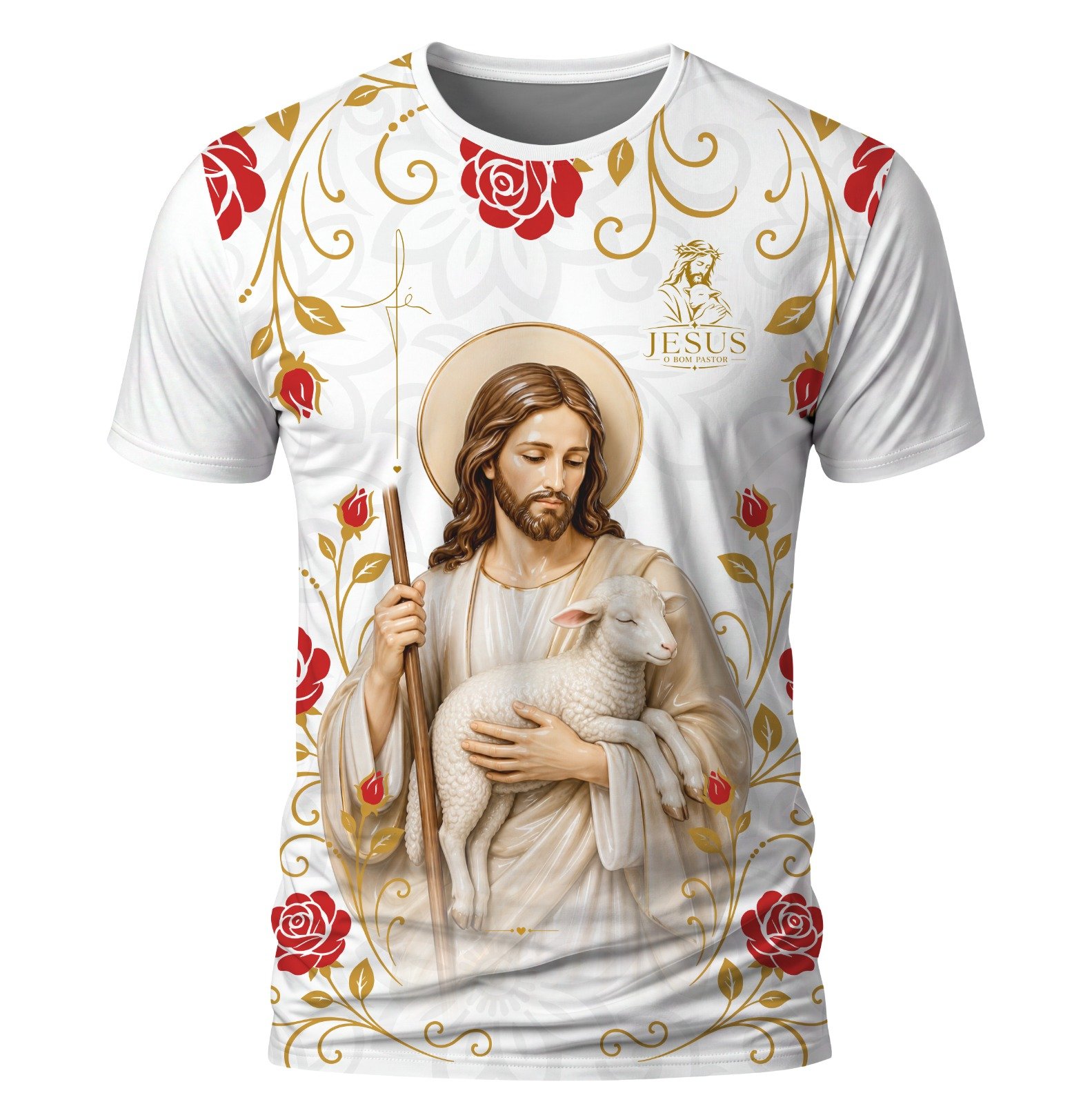 Arte: Jesus o bom Pastor 06 – Arte Católica para Sublimação