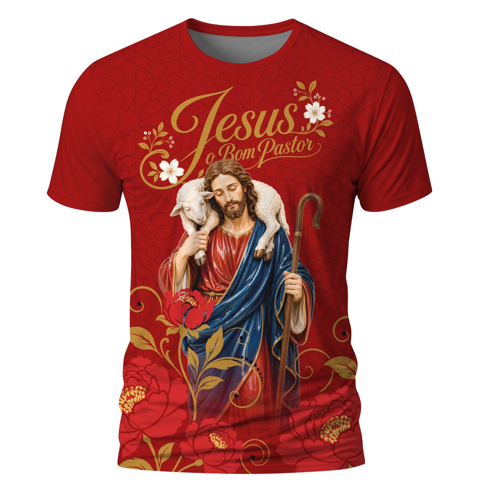 Arte: Jesus o bom Pastor 08 – Arte Católica para Sublimação