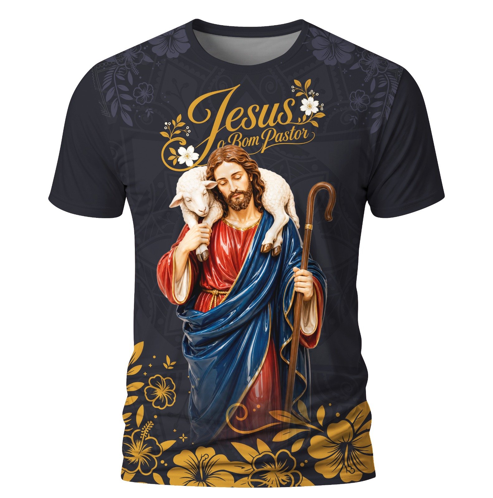 Arte: Jesus o bom Pastor 10 – Arte Católica para Sublimação