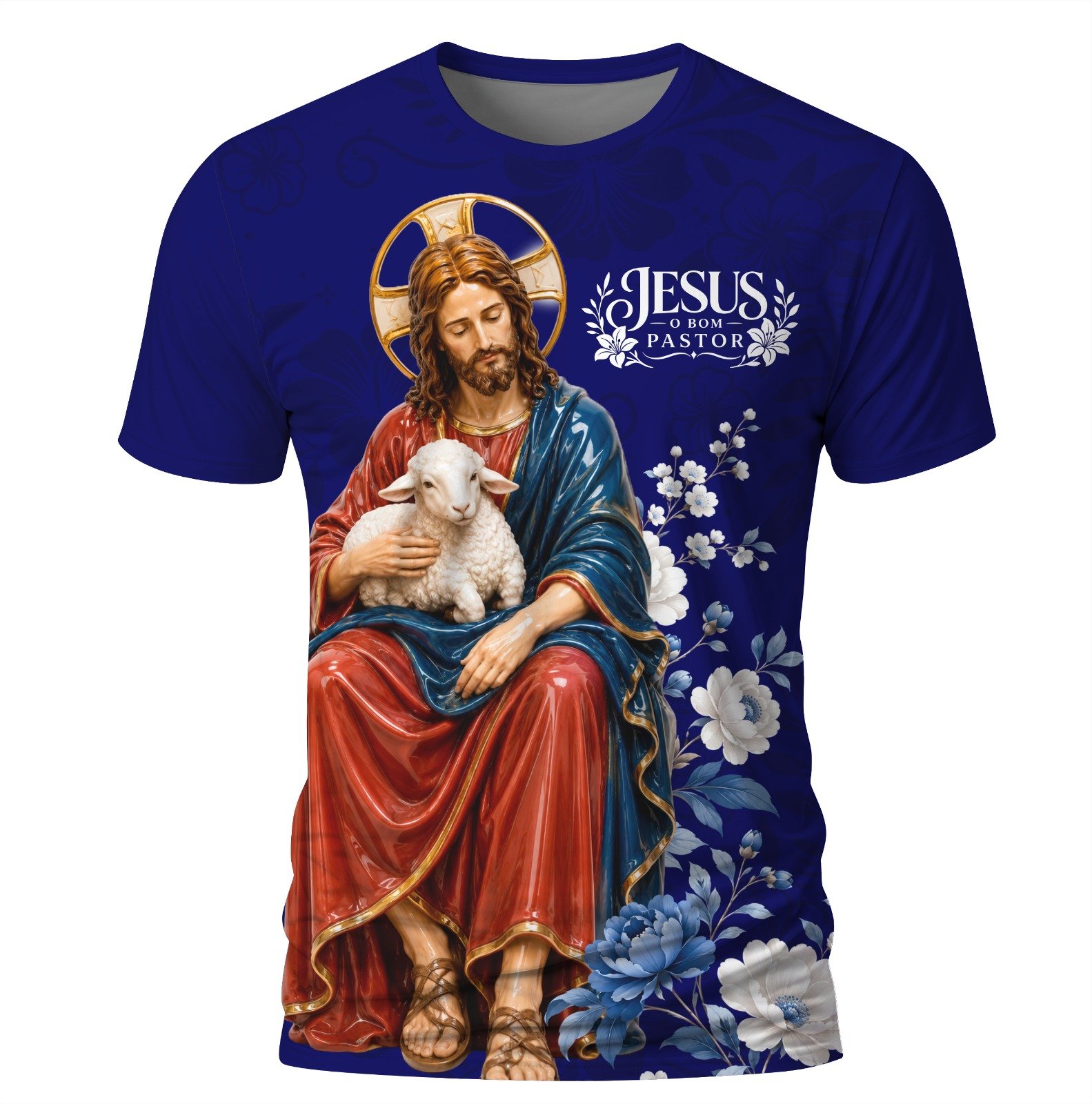 Arte: Jesus o bom Pastor 11 – Arte Católica para Sublimação
