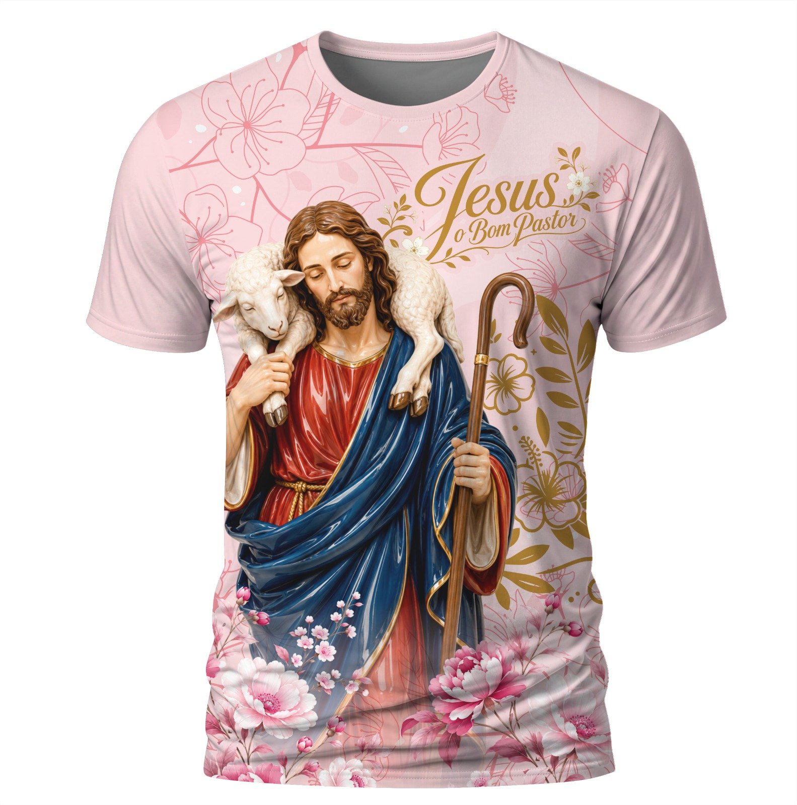 Arte: Jesus o bom Pastor 12 – Arte Católica para Sublimação