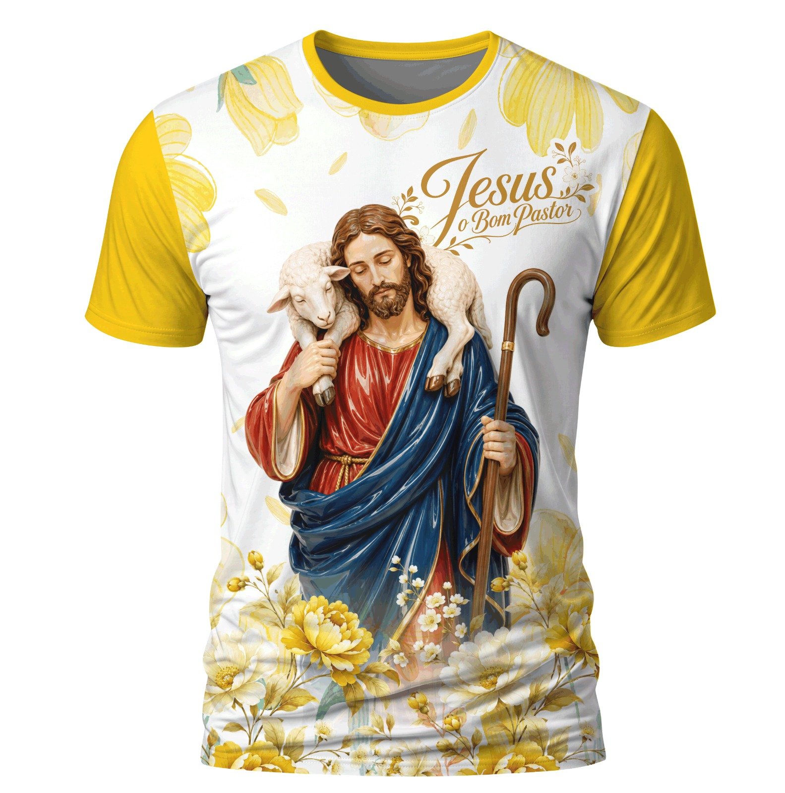 Arte: Jesus o bom Pastor 14 – Arte Católica para Sublimação