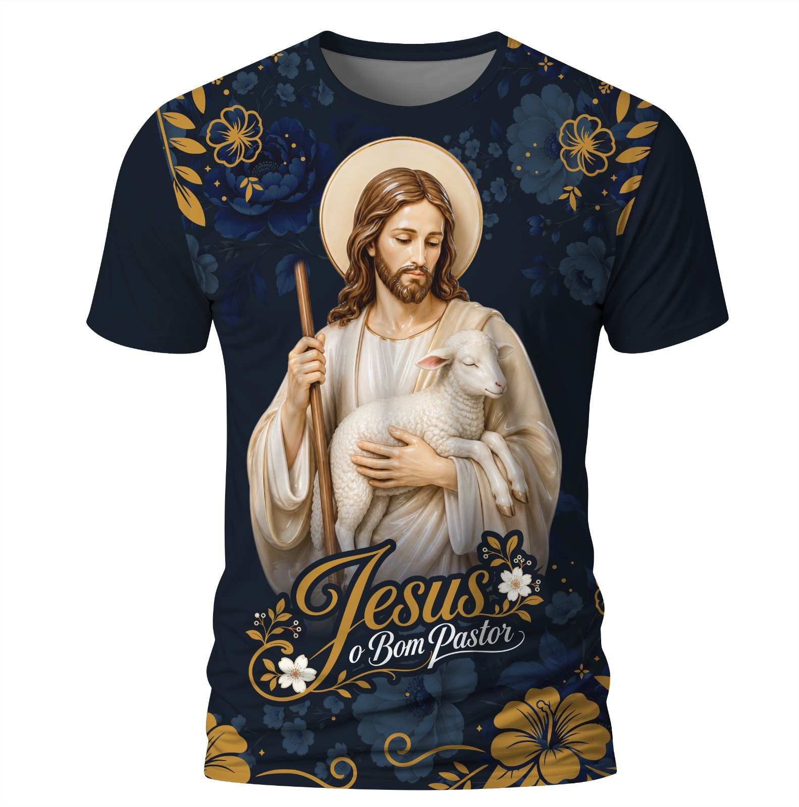 Arte: Jesus o bom Pastor 15 – Arte Católica para Sublimação