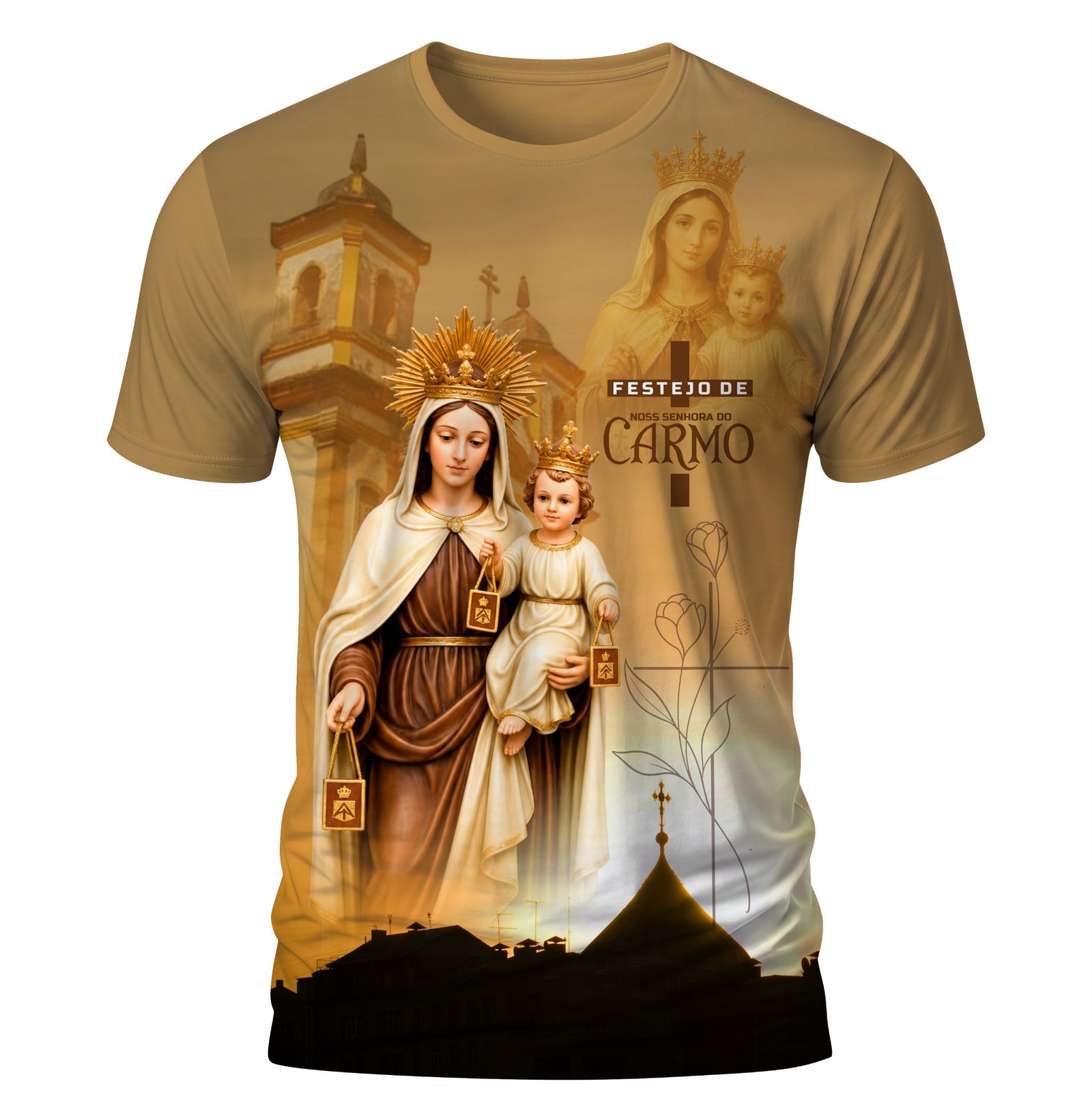 Arte: Nossa Senhora do Carmo 02 – Arte Católica para Sublimação